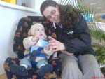 in the Renault salon with my Mum