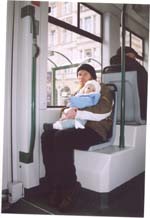 in a tram